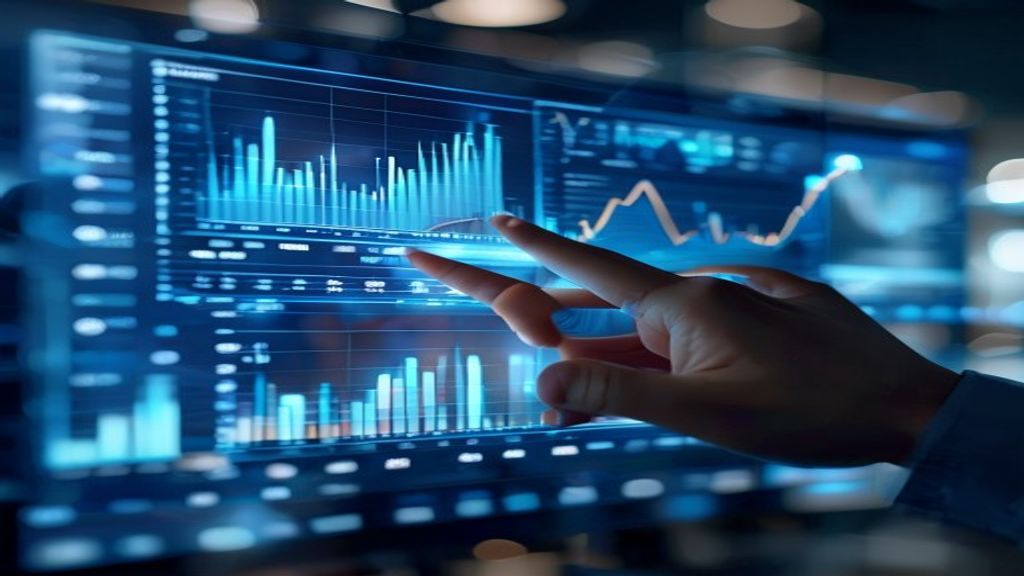 Data analytics dashboard with business performance metrics